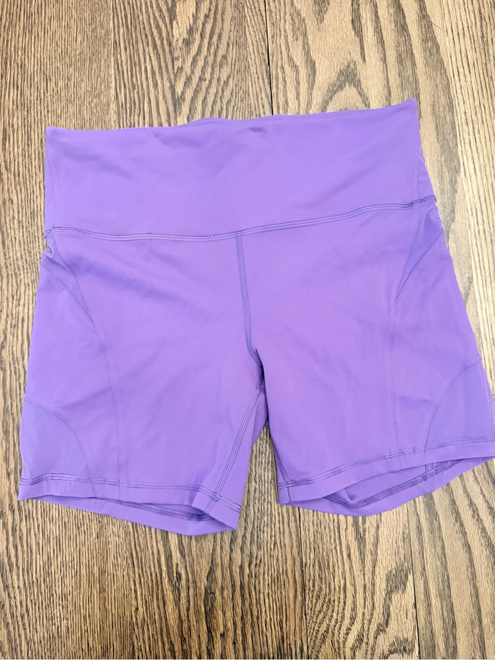 Lululemon Wunder Train Mesh Panel High-Rise Short Atomic Purple Sz 12 EUC EE